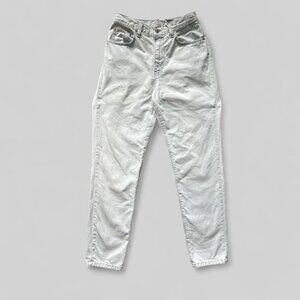 Vintage Calvin Klein Jeans Womens 6 Bleach Wash High Waist Tapered Denim USA 90s